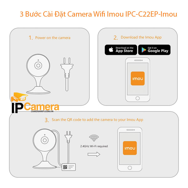 3 Bước cài đặt camera IPC-C22EP dễ dàng
